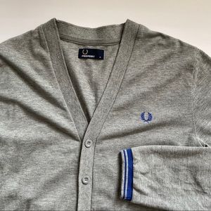 Fred Perry pique cardigan m4398